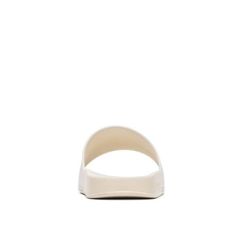 Gucci Men’s Logo Rubber Slide Sandal in Ivory - Picture 8 of 9